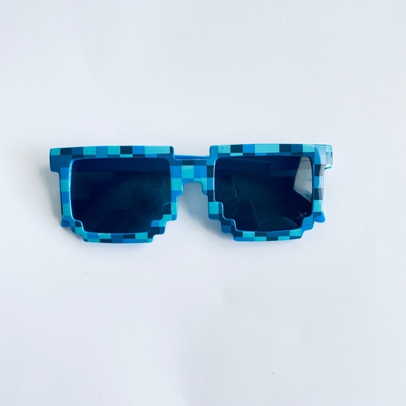 Blue Sunglasses Mosaic Square Thug - Picture 1 of 5